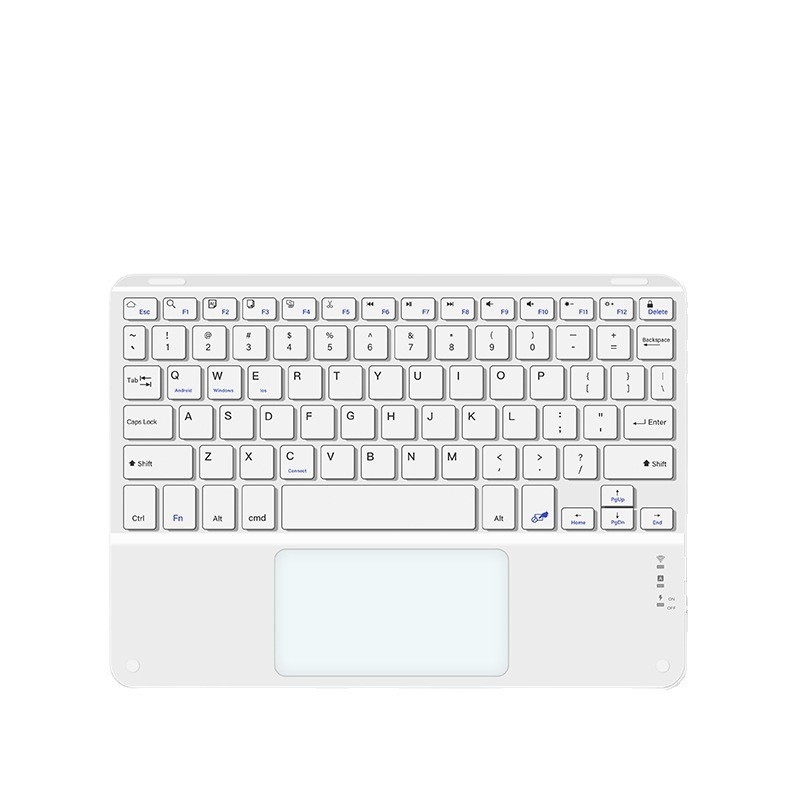 Bluetooth πληκτρολόγιο 10 ιντσών με φωτισμό πίσω, αφής για iPad και ταμπλέτες, εξαιρετικά λεπτή με μαγνητική προσάρτηση