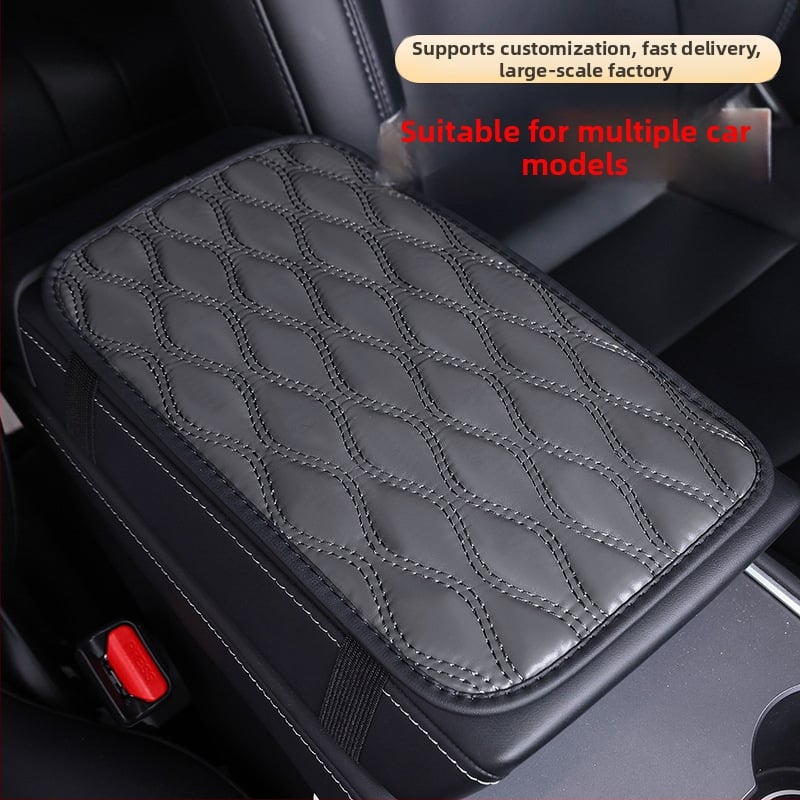 Automobiļa centra rokas balsta spilvens, āda, Ding Ding Niu, universālā saderība, pielāgošana