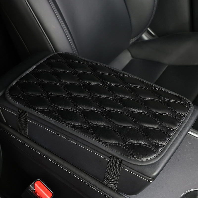 Automobiļa centra rokas balsta spilvens, āda, Ding Ding Niu, universālā saderība, pielāgošana