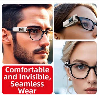 Ochelari S110 pentru înregistrare, montare pe cap – ramă din plastic, control tactil, rază wireless până la 5 m, lansare 2025