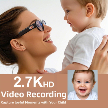 Ochelari S110 pentru înregistrare, montare pe cap – ramă din plastic, control tactil, rază wireless până la 5 m, lansare 2025