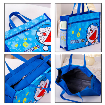 Учебна чанта за ученици, голям капацитет, ръчна чанта за книги; дизайн: карикатура; Материал: Oxford плат; Затваряне: цип.