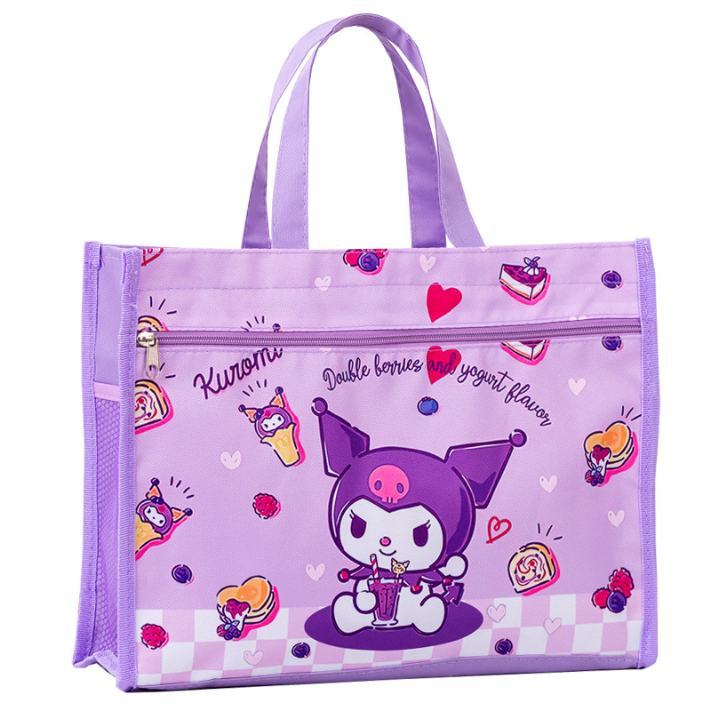 Учебна чанта за ученици, голям капацитет, ръчна чанта за книги; дизайн: карикатура; Материал: Oxford плат; Затваряне: цип.