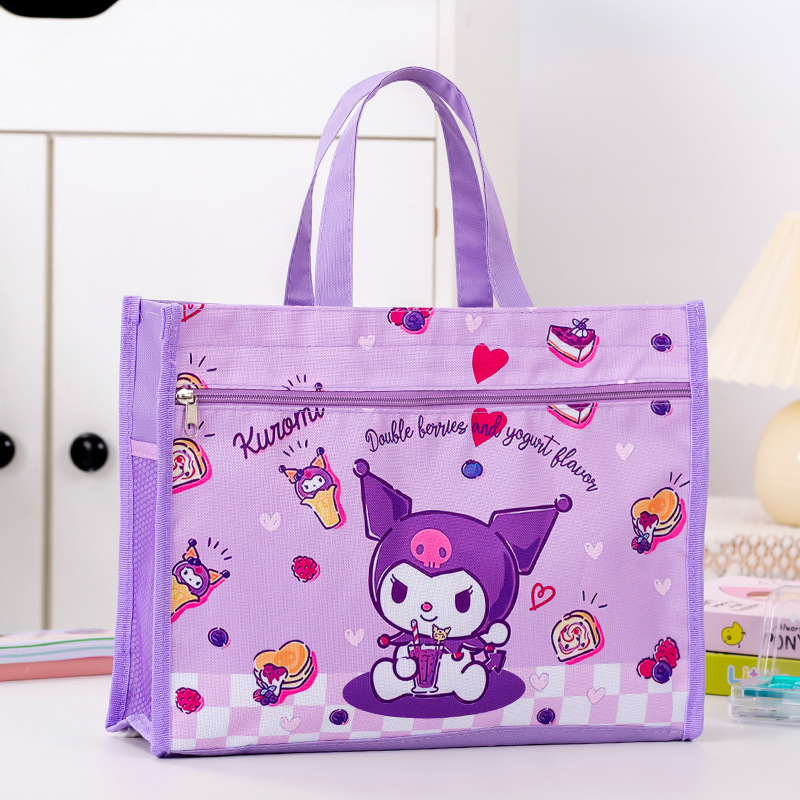 Учебна чанта за ученици, голям капацитет, ръчна чанта за книги; дизайн: карикатура; Материал: Oxford плат; Затваряне: цип.