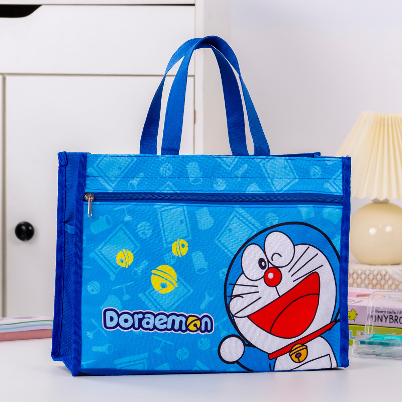 Учебна чанта за ученици, голям капацитет, ръчна чанта за книги; дизайн: карикатура; Материал: Oxford плат; Затваряне: цип.