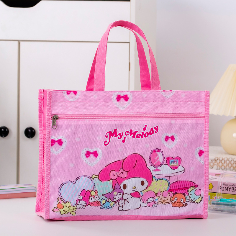 Учебна чанта за ученици, голям капацитет, ръчна чанта за книги; дизайн: карикатура; Материал: Oxford плат; Затваряне: цип.