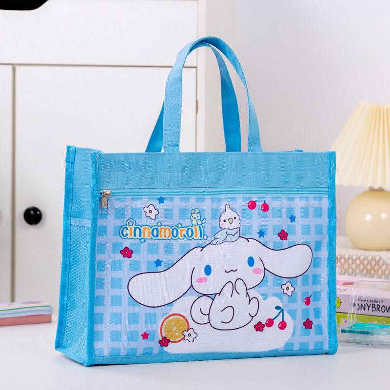 Учебна чанта за ученици, голям капацитет, ръчна чанта за книги; дизайн: карикатура; Материал: Oxford плат; Затваряне: цип.