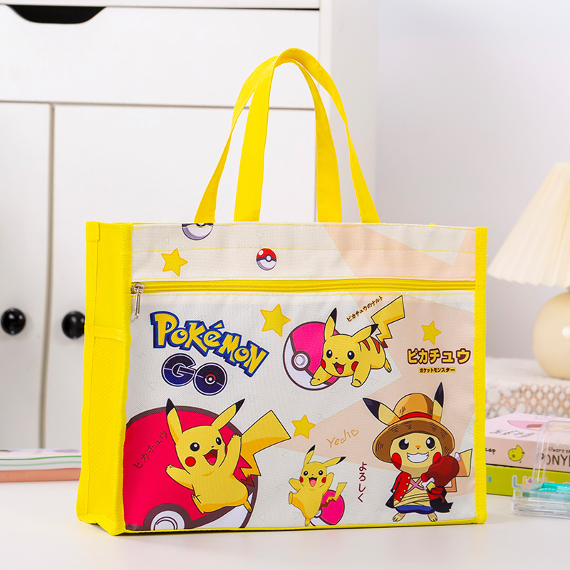 Учебна чанта за ученици, голям капацитет, ръчна чанта за книги; дизайн: карикатура; Материал: Oxford плат; Затваряне: цип.