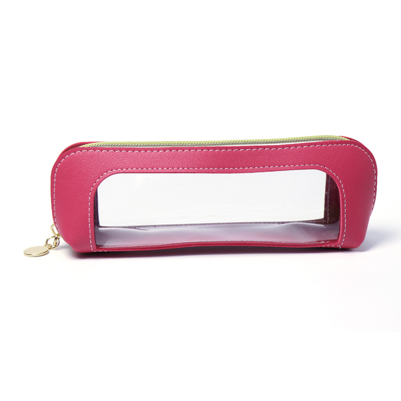 PVC logu skatāmajā rakstāmpiederumu soma – viendzimuma caurspīdīga skolas piederumu kārba, lūpu krāsa un kosmētikas suka uzglabāšanai (Materiāls: PVC; Raksts: Cits; IP licences: Nē; Stils: Japāņu)