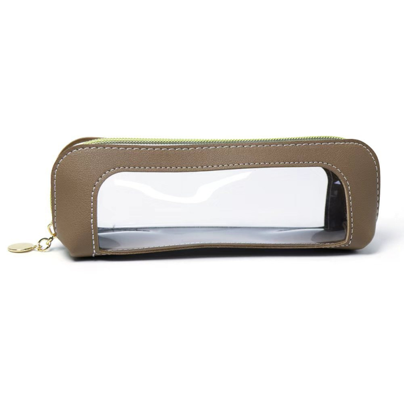 PVC logu skatāmajā rakstāmpiederumu soma – viendzimuma caurspīdīga skolas piederumu kārba, lūpu krāsa un kosmētikas suka uzglabāšanai (Materiāls: PVC; Raksts: Cits; IP licences: Nē; Stils: Japāņu)