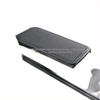 Automobiļa rokas balsta spilvens - ultra plāns pūkains centrālais rokas balsta pārvalks, trīsstūra perforācijas, četros gadalaikos universāls, PU materiāls, logotipa drukāšana pieejama