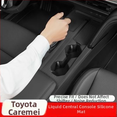 Silikona centrālās konsoles paliktnis Toyota Camry 24-25 – iekšējais dekors, skrāpējumu aizsardzība pārslēgšanas zonā
