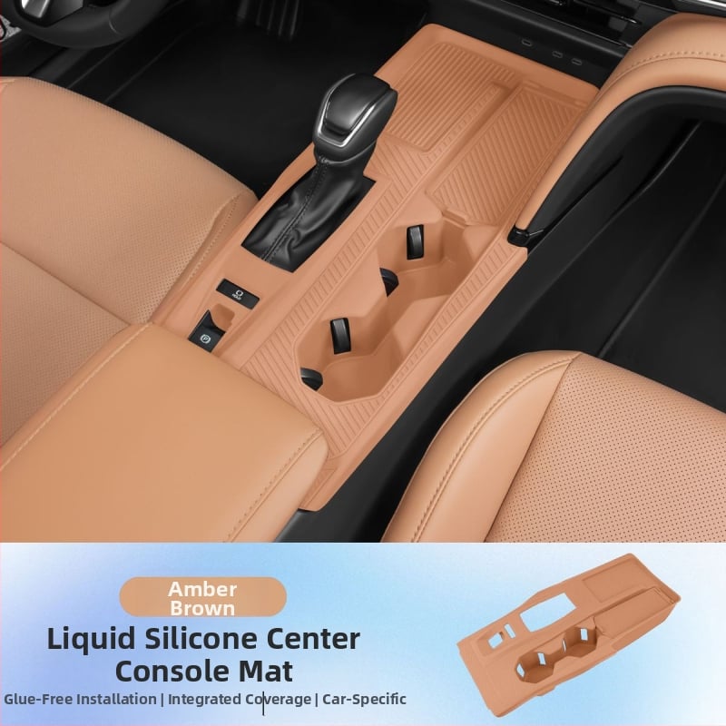 Silikona centrālās konsoles paliktnis Toyota Camry 24-25 – iekšējais dekors, skrāpējumu aizsardzība pārslēgšanas zonā