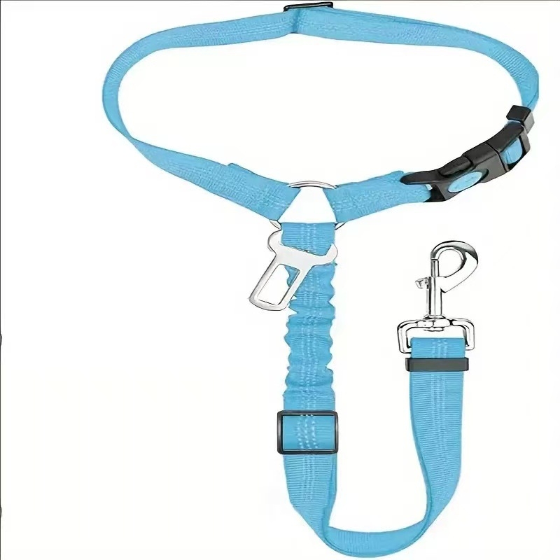 Bandă elastică reflectorizantă pentru câine cu tampon, curea de siguranță auto pentru animale de companie