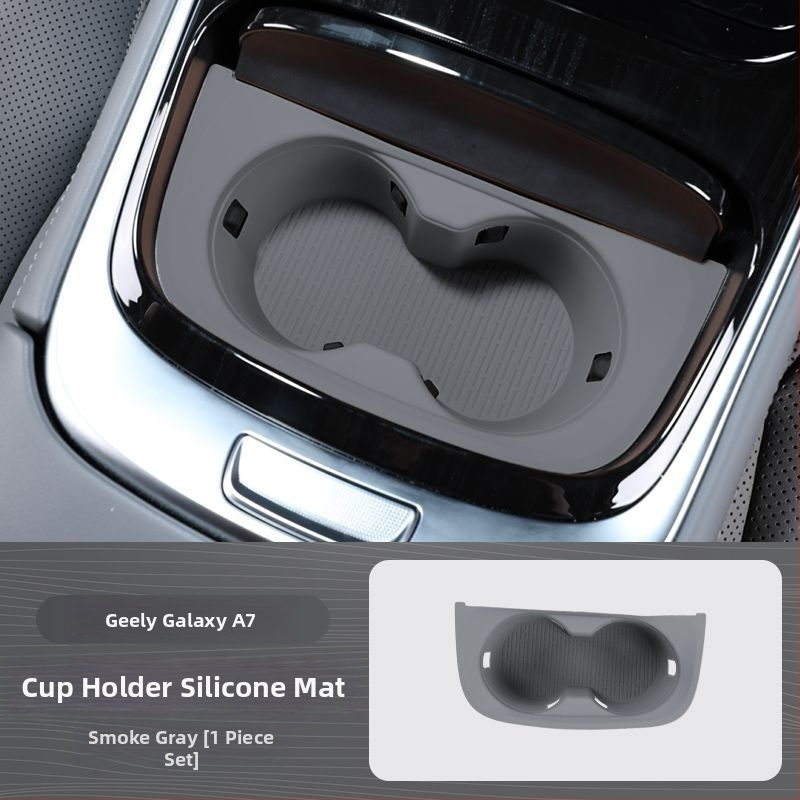 Silikona paliktnis pudelēm turētājam centrālajā konsolē automašīnai ar bezvadu uzlādi – interjera dekora piederums (autorizēts privātais zīmols)