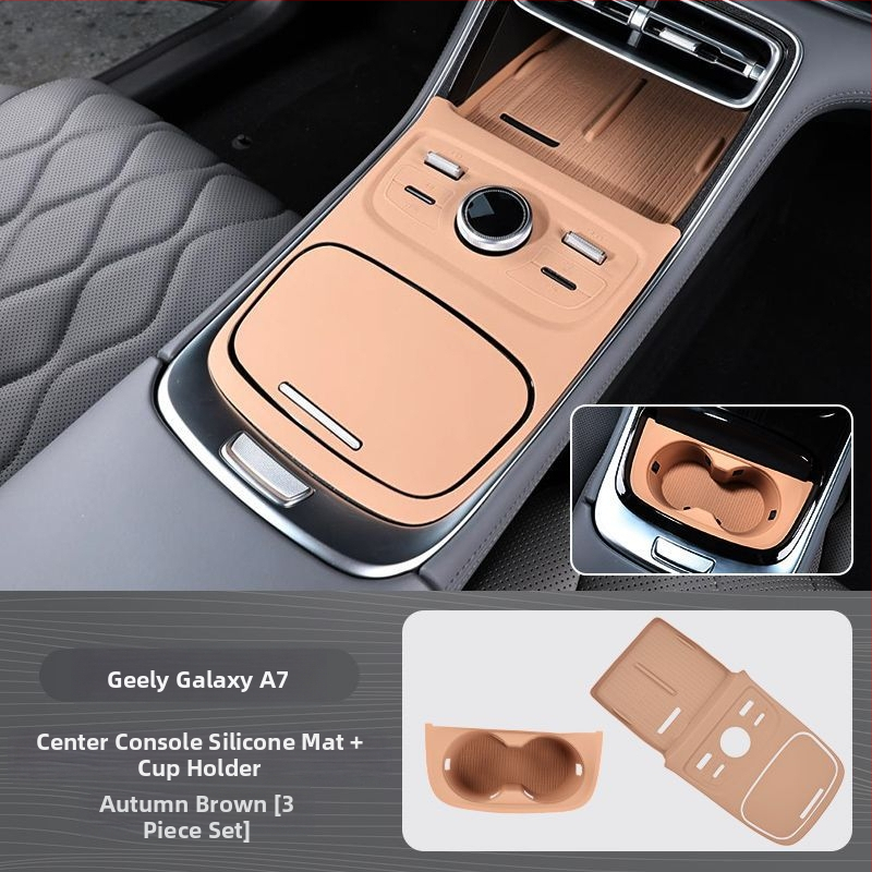 Silikona paliktnis pudelēm turētājam centrālajā konsolē automašīnai ar bezvadu uzlādi – interjera dekora piederums (autorizēts privātais zīmols)