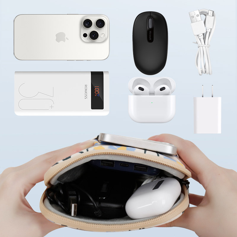 Yicana калъф за таблет от оксфорд плат, флорални мотиви, фланелена подплата, уличен стил