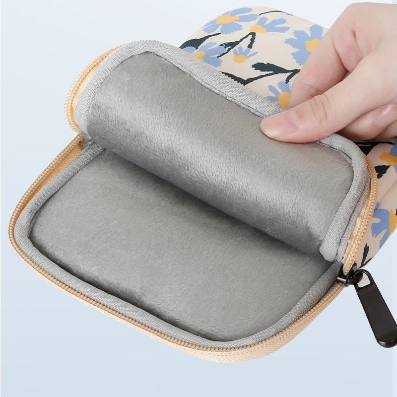 Yicana калъф за таблет от оксфорд плат, флорални мотиви, фланелена подплата, уличен стил