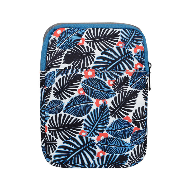 Yicana калъф за таблет от оксфорд плат, флорални мотиви, фланелена подплата, уличен стил