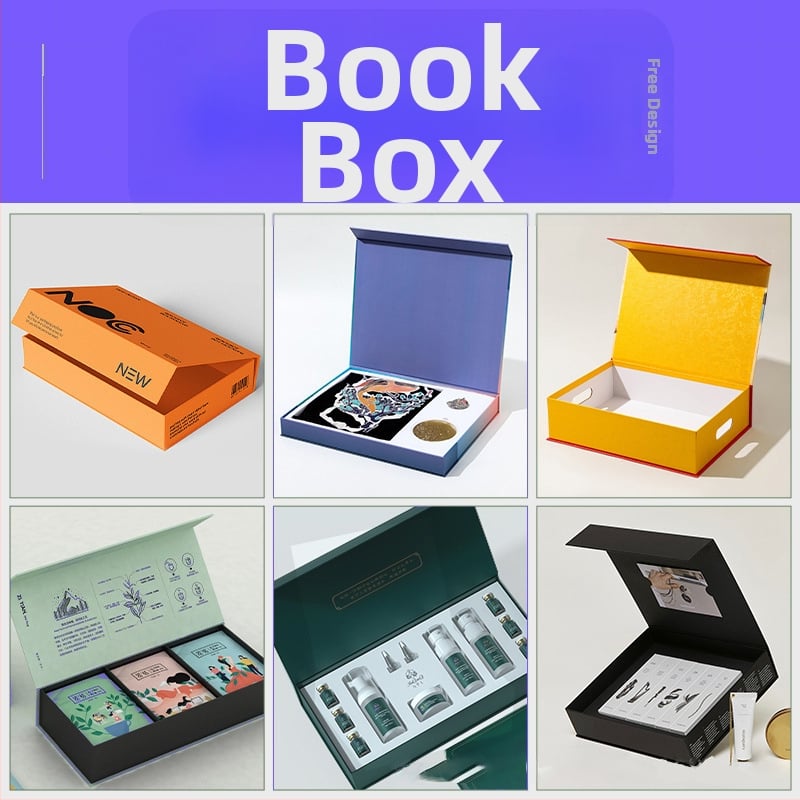 Персонализирана крафт кутия за опаковки с сгъваема конструкция, 350 gsm хартия, горещо щамповане, сребърно щамповане, UV печат и релеф — Tianli