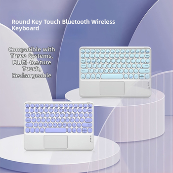 Bežična Bluetooth tipkovnica s touchpedom, model 250c — USB sučelje, izdanje 2022., ergonomski dizajn, kompatibilna s mobilnim uređajima i tabletima