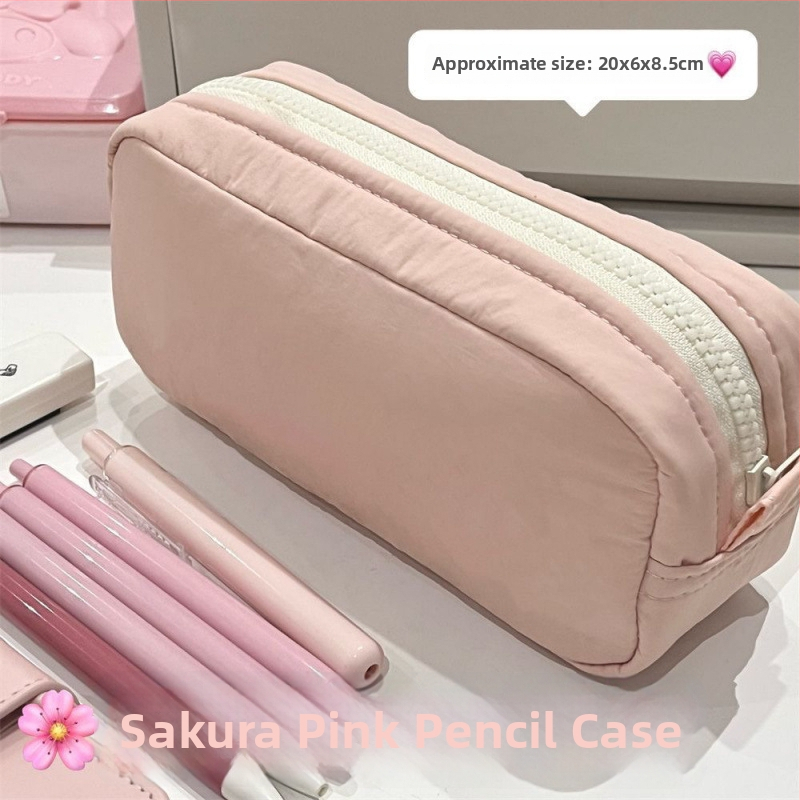 Pildspalvu maciņš ar lielu ietilpību, kvadrāta formā – Instagram stils (Zīmols: Other/other; Materiāls: Other; Dzimums: General purpose; IP atļauja: No; Stils: Ins style)