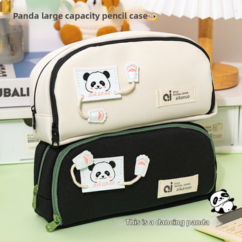 Zīmuli maciņš kolēģiju stilā ar karikatūru dizainu, japāņu stils — audums, universāls, zīmols Other