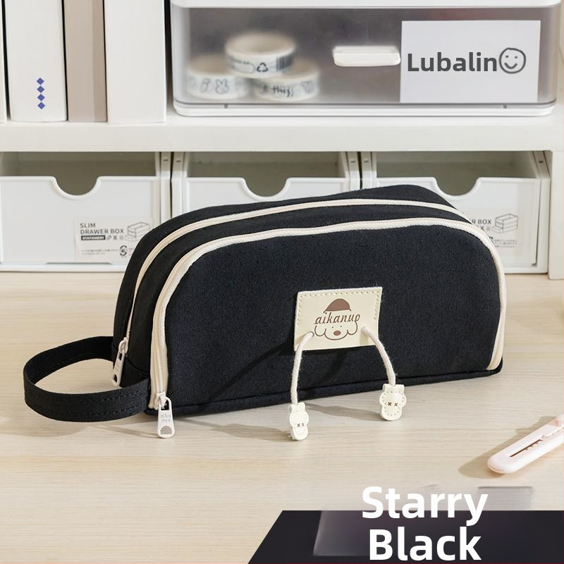 Zīmuli maciņš kolēģiju stilā ar karikatūru dizainu, japāņu stils — audums, universāls, zīmols Other