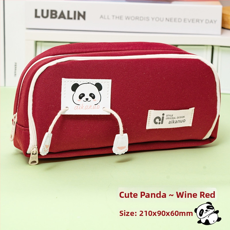 Zīmuli maciņš kolēģiju stilā ar karikatūru dizainu, japāņu stils — audums, universāls, zīmols Other