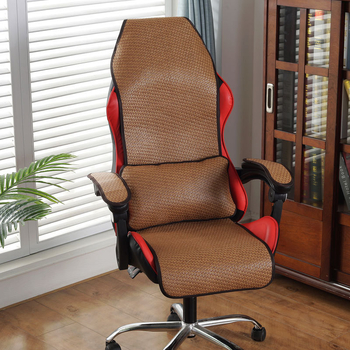 Nyári e-sport szék párna, rattan és bambusz anyag, EPE töltőanyag, pastorális stílus