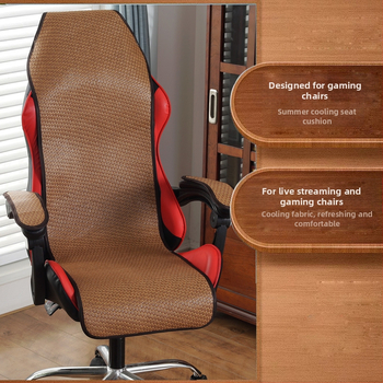 Nyári e-sport szék párna, rattan és bambusz anyag, EPE töltőanyag, pastorális stílus