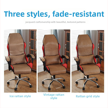 Nyári e-sport szék párna, rattan és bambusz anyag, EPE töltőanyag, pastorális stílus