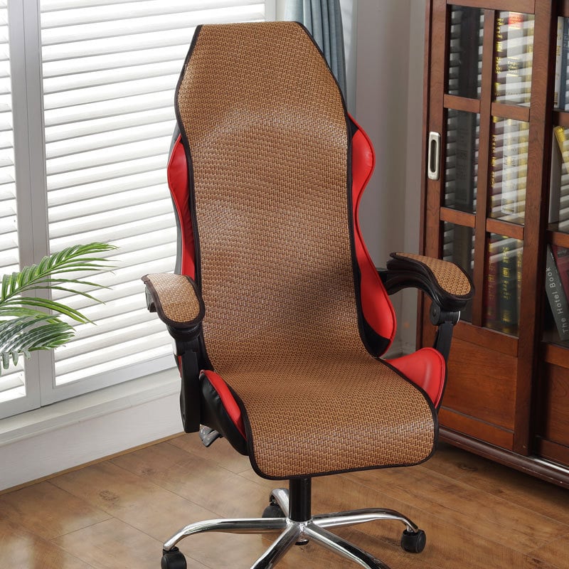 Nyári e-sport szék párna, rattan és bambusz anyag, EPE töltőanyag, pastorális stílus