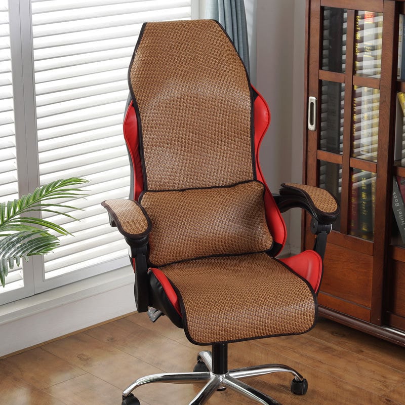 Nyári e-sport szék párna, rattan és bambusz anyag, EPE töltőanyag, pastorális stílus