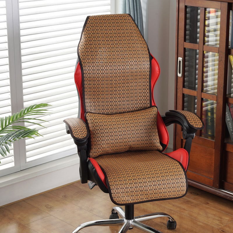 Nyári e-sport szék párna, rattan és bambusz anyag, EPE töltőanyag, pastorális stílus