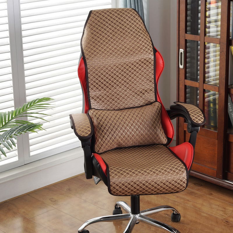 Nyári e-sport szék párna, rattan és bambusz anyag, EPE töltőanyag, pastorális stílus