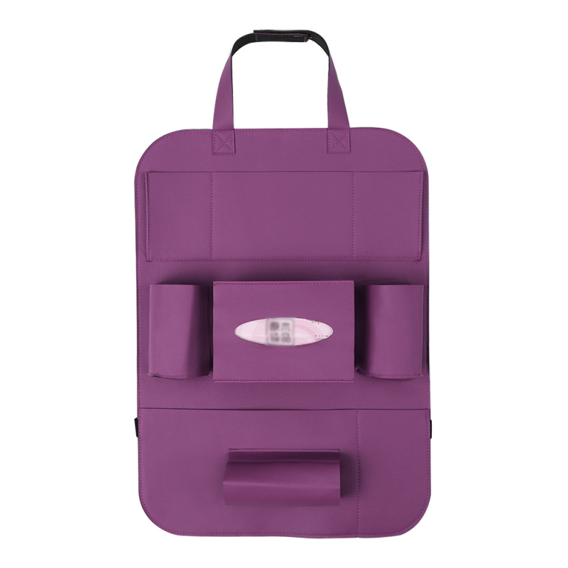 Ādas auto aizmugures sēdekļa organizētājs, pakarināms stiprinājums, liela ietilpība, komplektā uzstādīšana