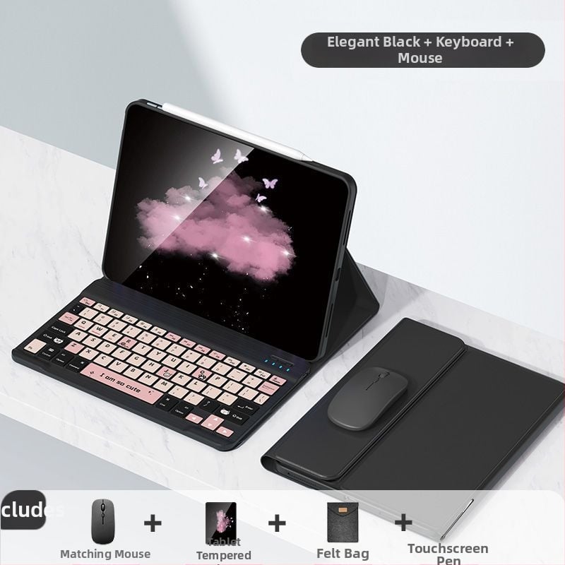 Zaštitna futrola s tipkovnicom za Apple iPad Pro 11, 11‑tipkovnica s numeričkim keypadom, Bluetooth, crtani dizajn