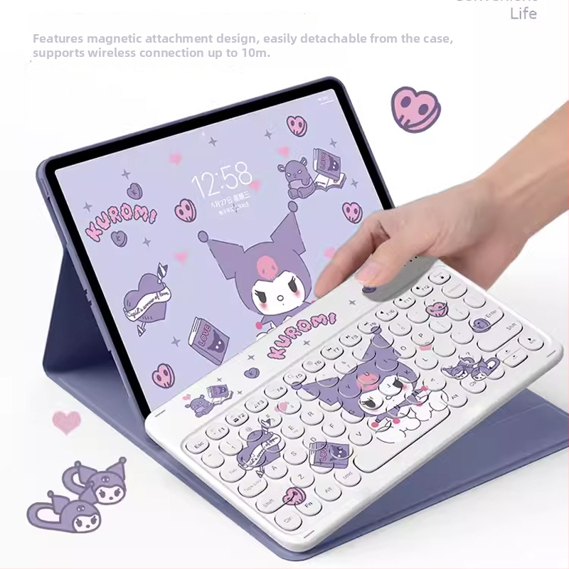 Obal pre iPad 11. generácie s priehradkou na stylus, sada Bluetooth klávesnice a myši, 10,9 palca