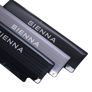 Προστατευτικό πίσω καθίσματος κατά των κλωτσιών για Toyota Sienna — ανοξείδωτος χάλυβας, μινιμαλιστικό στυλ, για όλες τις εποχές