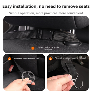 Ādas automašīnas aizmugurējā sēdekļa uzglabāšanas soma, lielas ietilpības, ūdensnecaurlaidīga, pielāgojama