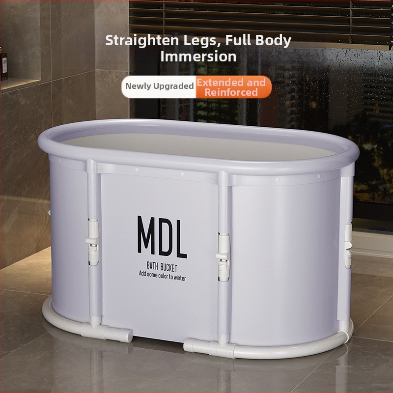 Mandora suaugusiųjų sulankstomas vonios indas – be įrengimo, sulankstomas vienu mygtuko paspaudimu, viso kūno voniai, PVC + nailono audinys, kilmė Shandong