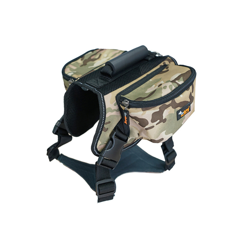 Ham de piept pentru câine cu rucsac, material Oxford, reglabil, pentru drumeții în aer liber