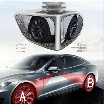 Shuoqi Okruglo stražnje zrcalo automobila s dvostrukim pogledom 360° pomoćno zrcalo