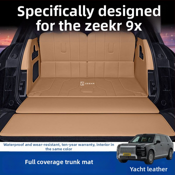 Zeekr 9X bagāžnieka paklājs ar apkārtējo aizsardzību un aizmugures sēdekļa aizsardzību, elpojošs iekšējais piederums, iespēja logotipu drukāšanai