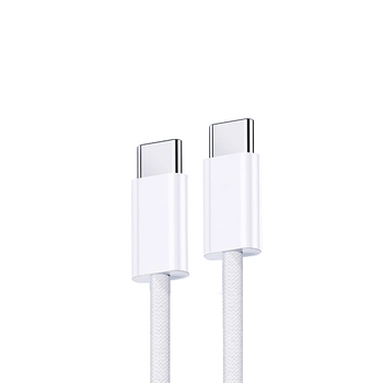 Pletots USB-C uz USB-C datu kabelis, 60W ātrā uzlāde, saderīgs ar iPhone 15