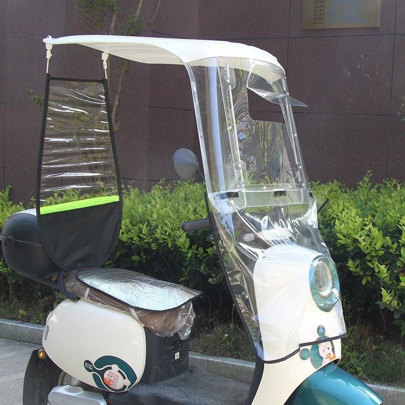 Jármű szélvédő parasol — kopásálló, elektromos járművekhez, motorkerékpárokhoz és robogókhoz