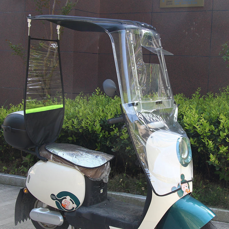 Jármű szélvédő parasol — kopásálló, elektromos járművekhez, motorkerékpárokhoz és robogókhoz