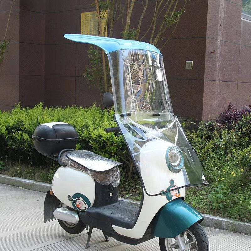 Jármű szélvédő parasol — kopásálló, elektromos járművekhez, motorkerékpárokhoz és robogókhoz