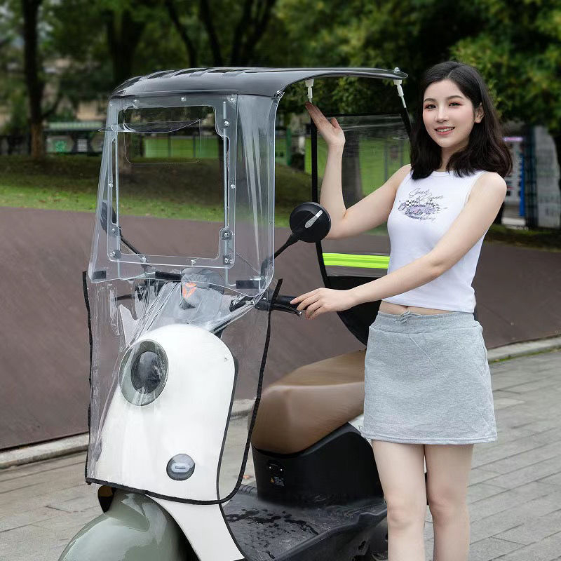 Jármű szélvédő parasol — kopásálló, elektromos járművekhez, motorkerékpárokhoz és robogókhoz